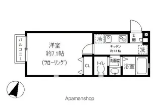クレール西蒲田【2階】の間取り