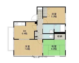 シャルマン壱番館【2階】の間取り