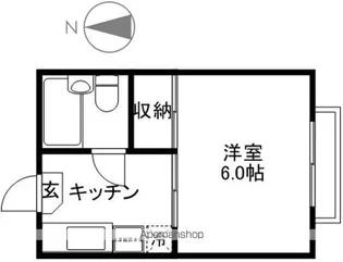 カリス【204号室】の間取り
