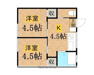 さくら荘【202号室】の間取り