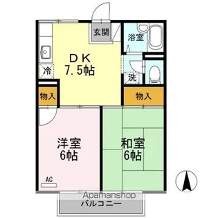 プレジール高須 A棟【2階】の間取り