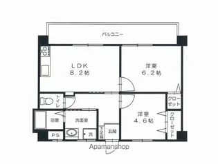 スペンドーレⅠ(旧プランドール1)【402号室】の間取り