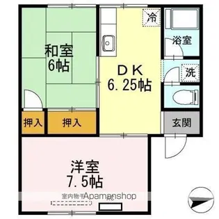 レジデンスオルメ【203号室】の間取り