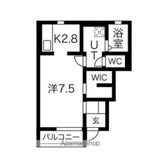 ポールスター A棟【1階】の間取り