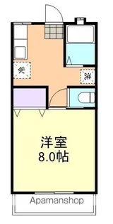 松島コーポ【1階】の間取り