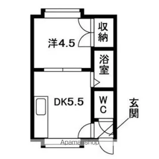 モアクレスト平岸【12号室】の間取り