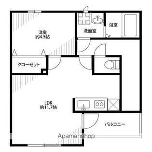 アスピリア SOMME BEAUTE【2階】の間取り