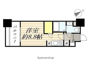パークアクシス福岡県庁前【5階】の間取り
