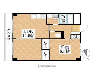 HUIS WASSENER【402号室】の間取り