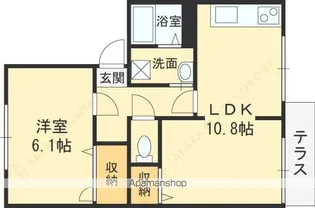 エタニティ太田【1階】の間取り