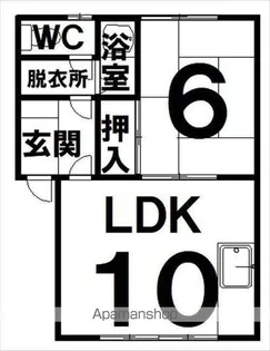 コーポヒロ【2階】の間取り