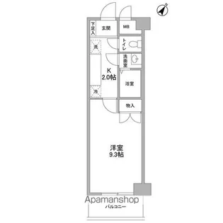 CASSIA東千葉【6階】の間取り