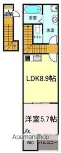 ナディア A【2階】の間取り