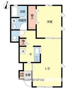 ボヌール【1階】の間取り