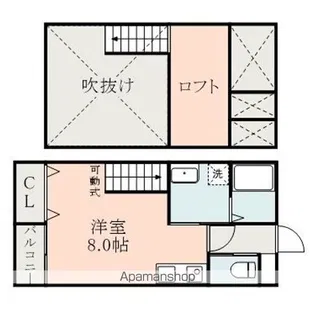 LANDY大津【1階】の間取り