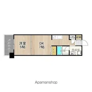 CITY SPIRE難波WEST【1002号室】の間取り