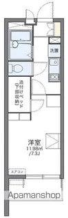 レオパレスディアコートF【1階】の間取り