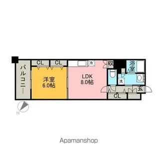 福岡県福岡市中央区大名2丁目【マンション】の間取り