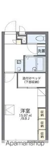 レオパレス一本杉【201号室】の間取り