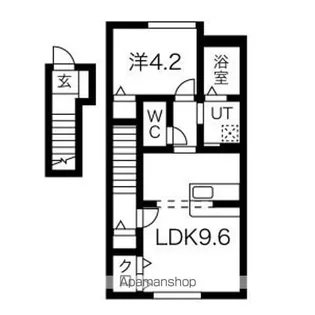 ブルータビー【205号室】の間取り