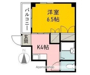 クレール【506号室】の間取り