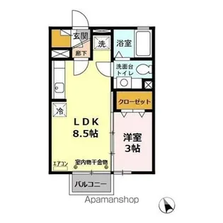 アベニュー吹上【2階】の間取り