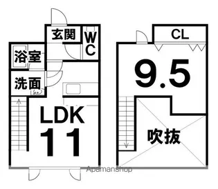 木いちごM−1【M-07号室】の間取り