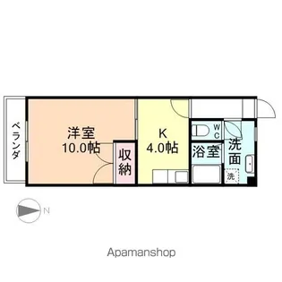 カーサ富岡【2階】の間取り