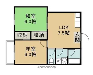 コーポ木崎【202号室】の間取り