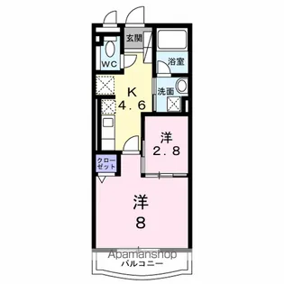 WISTERIA【4階】の間取り