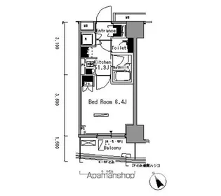 パークアクシス新板橋イースト【4階】の間取り
