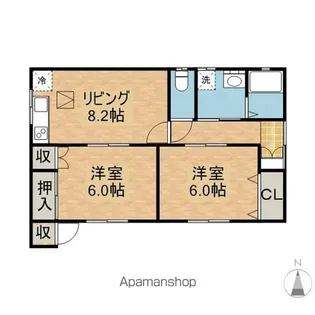 茨城県鹿嶋市大字神向寺【一戸建】の間取り