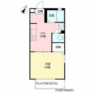 フォーレス・イトウ B棟【201号室】の間取り