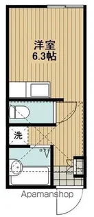 アルシオーネ東林間【202号室】の間取り