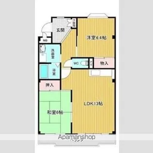 グリーンロータス【1階】の間取り
