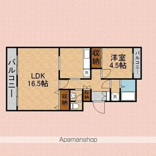 サンロワール川越【207号室】の間取り