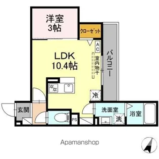 DーHILLS広沢【3階】の間取り