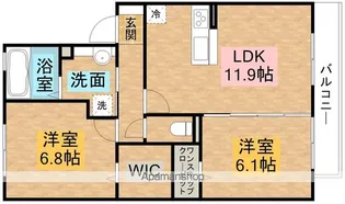アヴァンセ和泉中央A棟【202号室】の間取り