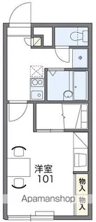 レオパレスIMPULⅤ【101号室】の間取り