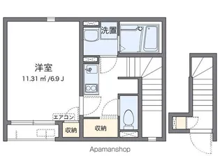 レオネクスト東堀【202号室】の間取り