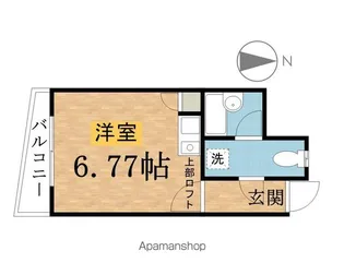 カスティーロ高尾【202号室】の間取り