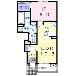 ラヴィエールⅡ A【1階】の間取り