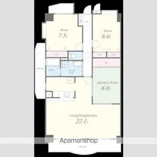 リーフマンション グランディア【4階】の間取り