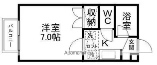 ロッゼリーナ【203号室】の間取り