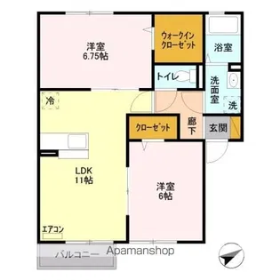 アンクレージュ【2階】の間取り