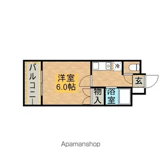 フォルム福大西【5階】の間取り