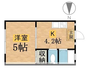 エムエムコーポ【105号室】の間取り