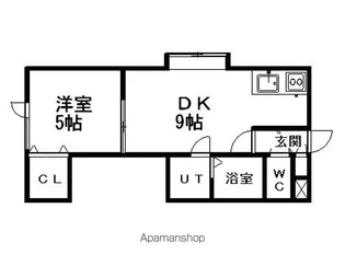 メゾンドアンⅡ【206号室】の間取り