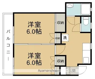 ロアール神明【1階】の間取り