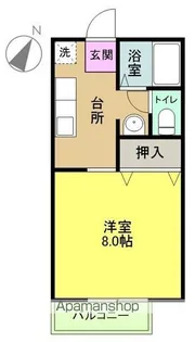 コスモハイムC【101号室】の間取り